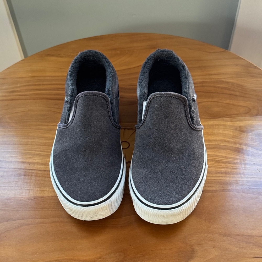 Vans Men's Slip-On Sneakers - Gray and White